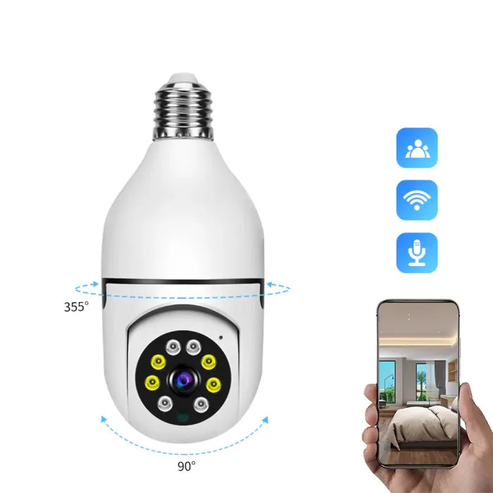 Night Vision Wireless Bulb Camera